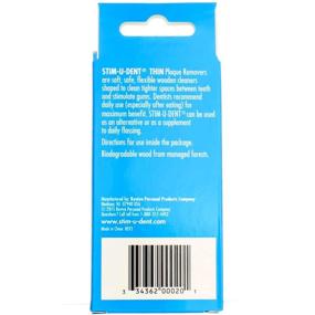 img 2 attached to 🦷 The Natural Dentist Stim-U-Dent Plaque Removers: Thin, Mint Flavor -160 ct. for Optimal Oral Health