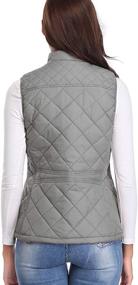 img 1 attached to 🧥 Fuinloth Quilted Vest for Women, Lightweight Padded Gilet with Stand Collar and Zip Closure