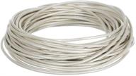 premium 25 yards of authentic round 1.5mm pearl white leather cord for braiding string logo