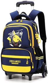 img 4 attached to 🎒 WZCSLM Pikachu Vacation Backpack Set