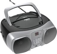 🎶 naxa electronics npb-260 mp3/cd boombox with usb player in sleek black design logo