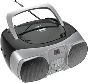 img 1 attached to 🎶 NAXA Electronics NPB-260 MP3/CD Boombox with USB Player in Sleek Black Design