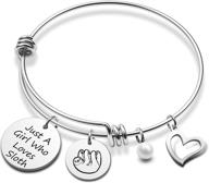 sloth bracelet: funny sloth gift for the ultimate sloth lover - just a girl who loves sloth bracelet; adorable sloth jewelry for sloth enthusiasts! logo