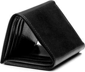 img 3 attached to 💼 Bosca Leather Double Trifold Wallet: Stylish Men's Accessory for Wallets, Card Cases & Money Organization