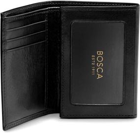 img 2 attached to 💼 Bosca Leather Double Trifold Wallet: Stylish Men's Accessory for Wallets, Card Cases & Money Organization