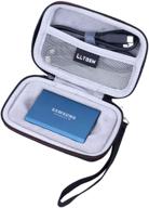 💪 durable and protective ltgem case for samsung t5/t3/t1 portable ssds - for 250gb, 500gb, 1tb, 2tb models with usb 3.1 logo