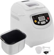 🍞 rovsun 19-in-1 bread machine: 2lb programmable bread maker with non-stick pot and fruit nut dispenser. gluten-free setting, keep warm setting, 3 crust color options, 3 loaf size variations. white. логотип