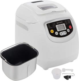 img 4 attached to 🍞 ROVSUN 19-In-1 Bread Machine: 2LB Programmable Bread Maker with Non-Stick Pot and Fruit Nut Dispenser. Gluten-Free Setting, Keep Warm Setting, 3 Crust Color Options, 3 Loaf Size Variations. White.