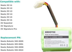 img 3 attached to 🔋 AeroTek NiMH Replacement Battery for Neato XV Series - 2-Pack | Compatible with Neato Robotics 945-0005 205-0001 945-0006 945-0024 | XV-11 XV-12 XV-14 XV-15 XV-21 XV-25 XV Essential XV Signature Pro