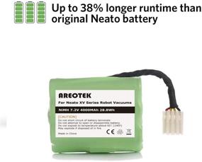 img 2 attached to 🔋 AeroTek NiMH Replacement Battery for Neato XV Series - 2-Pack | Compatible with Neato Robotics 945-0005 205-0001 945-0006 945-0024 | XV-11 XV-12 XV-14 XV-15 XV-21 XV-25 XV Essential XV Signature Pro