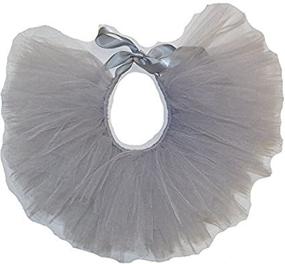 img 1 attached to Handcrafted Silver Grey Tulle Small