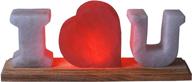 🌟 i love you lamp - himalayan pink salt lamp: a romantic handcrafted air purifier for unique holiday gifts, anniversary, birthday, christmas, independence day specials - experience the sense of glow логотип