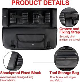 img 1 attached to 🚲 VZCY Waterproof Tailgate Bike Pads with Tool Pockets & Shockproof Fixed Block - Multifunctional Bike Tailgate Pad for 2 Mountain Bikes, Surfboards & Canoes - Tailgate Protection Pad