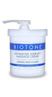 💆 biotone advanced therapy massage creme, 16 ounce: superb moisturizing for your massage sessions logo