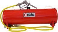 🔴 convenient and durable: john dow industries jdi-fst15 15-gallon gravity fed steel portable fuel station gas can red logo