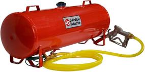 img 3 attached to 🔴 Convenient and Durable: John Dow Industries JDI-FST15 15-Gallon Gravity Fed Steel Portable Fuel Station Gas Can Red