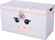 🦄 28-inch unicorn heritage kids poly canvas collapsible toy storage trunk logo