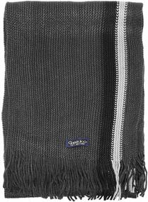 img 1 attached to 🧣 Men's Accessories and Scarves: Falari Knitted Winter Scarf 2098 BLACK