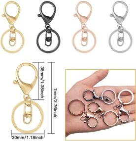 img 2 attached to Lobster Clasps Keychain Jewelry Trigger Beading & Jewelry Making in Jewelry Findings