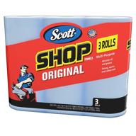 scott 75143 blue shop towels 🔵 - 3 rolls, 55 towels/roll, 165 towels total logo