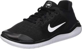 img 4 attached to NIKE Boys Running Black White