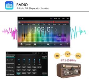 img 1 attached to 🚗 Double Din Car Stereo with GPS 1080P 7 inch Touch Screen Android Car Radio Bluetooth FM Receiver, WiFi Connect, Mirror Link for Android iOS Phone + Backup Camera Support