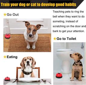 img 2 attached to 🔔 ERBAO Pet Training Bells: 2 Pack Metal Door Bell for Potty Training Small Dogs Cats