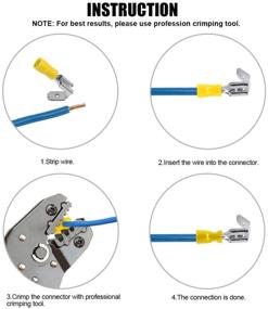 img 1 attached to Glarks Insulated Electrical Terminals Connectors Industrial Electrical in Wiring & Connecting