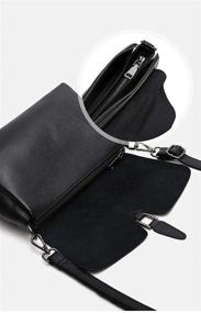 img 2 attached to Leather Shoulder Purse Crossbody Handbag Women's Handbags & Wallets in Shoulder Bags