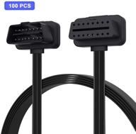 🔌 foxwell obd2 flat ribbon 16pin male to female diagnostic extension cable - 100pcs: extend elm327 readers & obdii scanners! logo