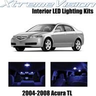 🔵 enhance your acura tl 2004-2008: xtremevision interior led kit (14 pieces) in blue with installation tool logo