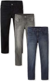 img 4 attached to 👖 Childrens Place Three Straight Jeans: Timeless Boys' Clothing for Versatile Denim