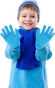 img 2 attached to 🧤 Colorful Children's Pairs of Winter Gloves