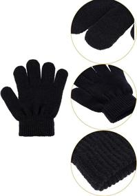 img 1 attached to 🧤 Colorful Children's Pairs of Winter Gloves