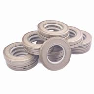 ailejia 50 pack curtain grommet 1-9/16-inch inner diameter buttonhole silencer sliding ring abs plastic 50 sets eyelets for curtains (coffee) logo