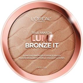 img 4 attached to L'Oreal Paris Cosmetics True Match Lumi Bronze It Bronzer: 🌟 Enhance Your Face and Body with a Medium, 0.41 Fluid Ounce Glow!