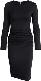 img 2 attached to Missufe Womens Sleeve Sundress Bodycon Women's Clothing and Dresses