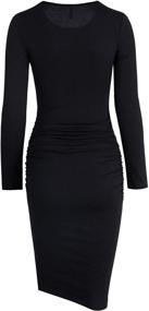 img 1 attached to Missufe Womens Sleeve Sundress Bodycon Women's Clothing and Dresses