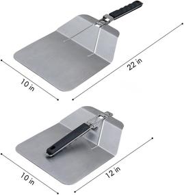 img 2 attached to 🍕 Foldable Handle Large Pizza Peel: Convenient Indoor and Outdoor Oven Accessory for Homemade Pizza and Bread Baking