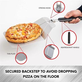 img 3 attached to 🍕 Foldable Handle Large Pizza Peel: Convenient Indoor and Outdoor Oven Accessory for Homemade Pizza and Bread Baking