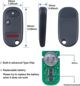 img 1 attached to Keyless Remote Control 2001 2005 Replacement