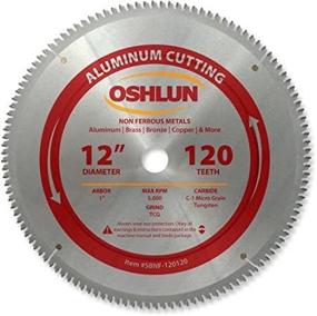 img 1 attached to 🪚 Oshlun SBNF-120120: Top-Quality 12-Inch TCG Saw Blade for Aluminum & Non-Ferrous Metals