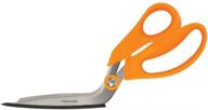 🔪 fiskars 10.5 inch non-scratch kitchen shears (510091-1001), orange - the ultimate cutting tool for your kitchen logo