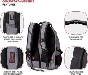 img 3 attached to SwissGear 1900 Scansmart Laptop Backpack Backpacks and Laptop Backpacks