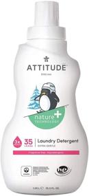 img 4 attached to Safe & Gentle ATTITUDE Little Ones Fragrance Free Laundry Detergent - 35.5 Fl Oz, Hypoallergenic Formula