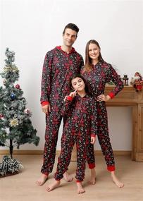 img 3 attached to Matching Christmas Pajamas Sleepwear Loungewear Women's Clothing