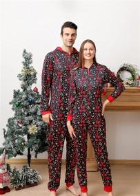 img 2 attached to Matching Christmas Pajamas Sleepwear Loungewear Women's Clothing