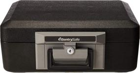 img 1 attached to 🔥 Fireproof Lock Box 0.25 Cubic Feet by SentrySafe - Black, 16 Pound Weight