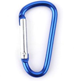 img 1 attached to 🔑 Faswin 45 Pack 2-inch Carabiner Multicolor D Shape Buckle Pack - Aluminum Carabiner for Home, RV, Outdoor Activities, Fishing, Traveling, and Keychain