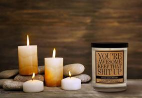 img 2 attached to 🕯️ Awesome Friendship Candle Gifts for Women and Men - Best Friends Birthday and Going Away Candle Gifts for Female Friends. Funny and Cute Candle Gifts for Women, BFFs, and Besties.